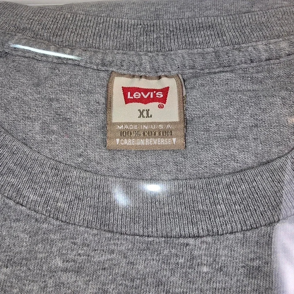 Vintage Levis Single Stitch T Shirt 501 Blue Jeans Graphic XL Made in USA Men XL